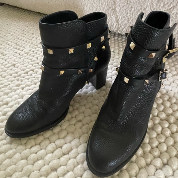 Valentino rock stud chunky heel boot - Picture 3 of 11